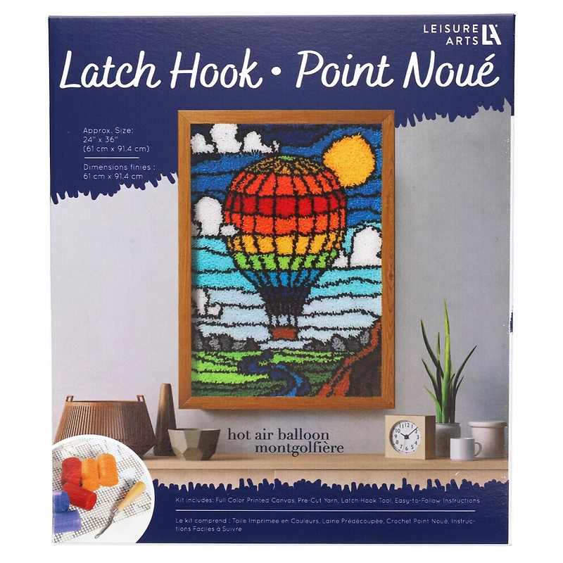 Leisure Arts®  Hot Air Balloon Latch Hook Kit
