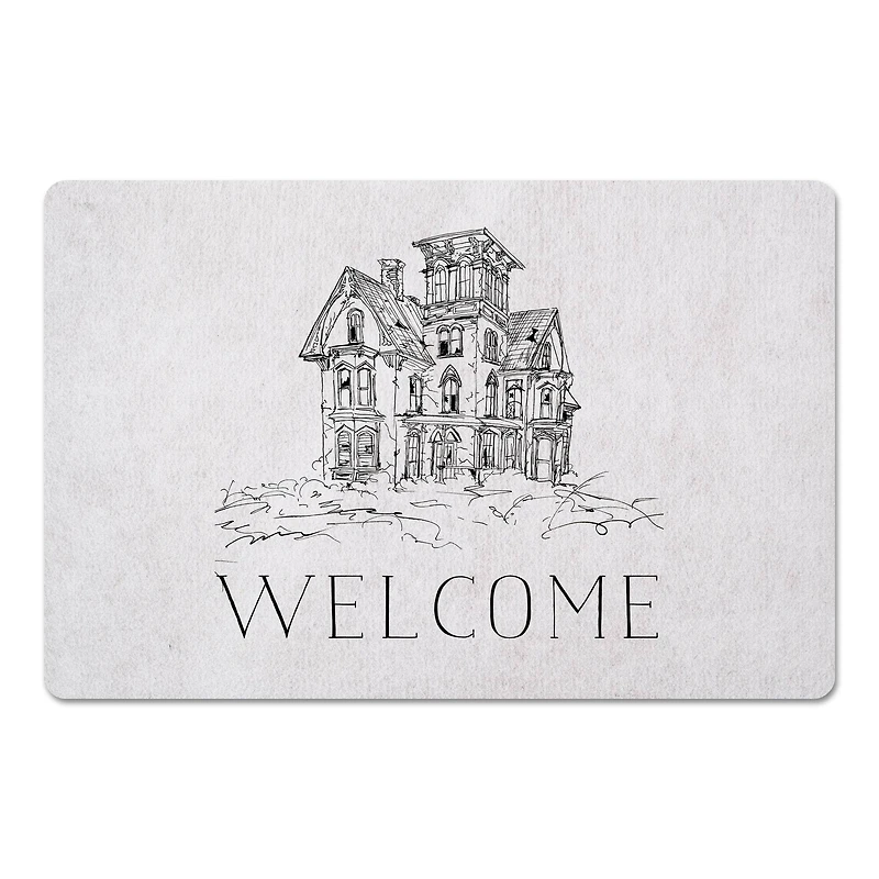 Haunted House Floor Mat