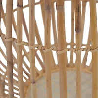 15" Bamboo Handmade Open Frame Round Vase