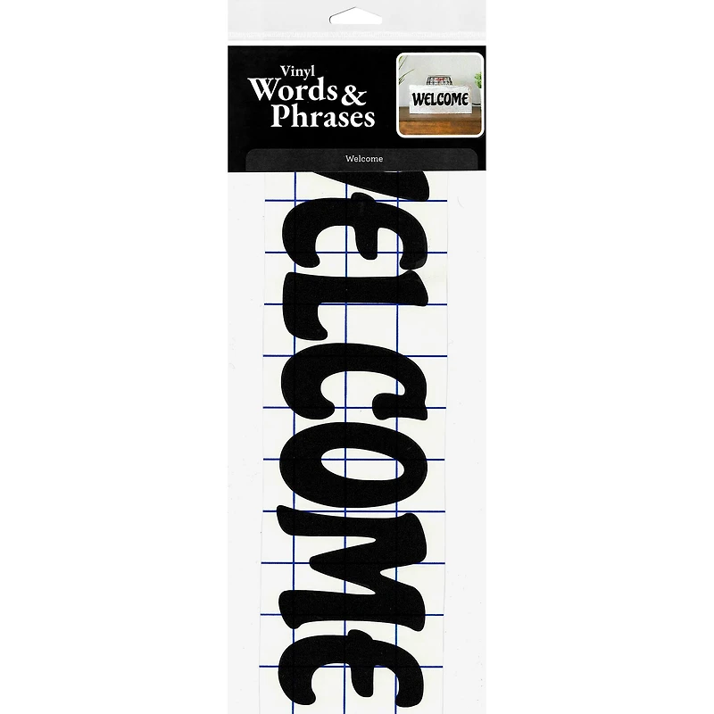 Leisure Arts® Vinyl Matte Black Welcome Decal