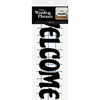 Leisure Arts® Vinyl Matte Black Welcome Decal