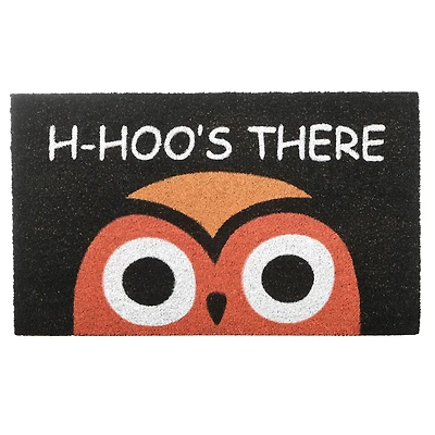 Owl Head Halloween Doormat