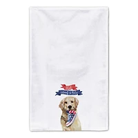 Red, Woof & Blue Pup Tea Towel Set