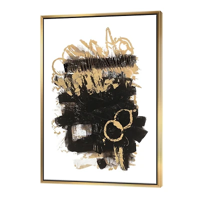 Designart - Gold and Black drift II
