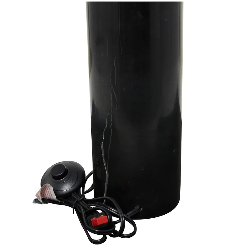 73" 2 Orb Light Floor Lamp with Marble Base