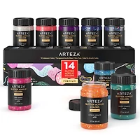 Arteza® Chunky Glitter Acrylic Craft Paint Set