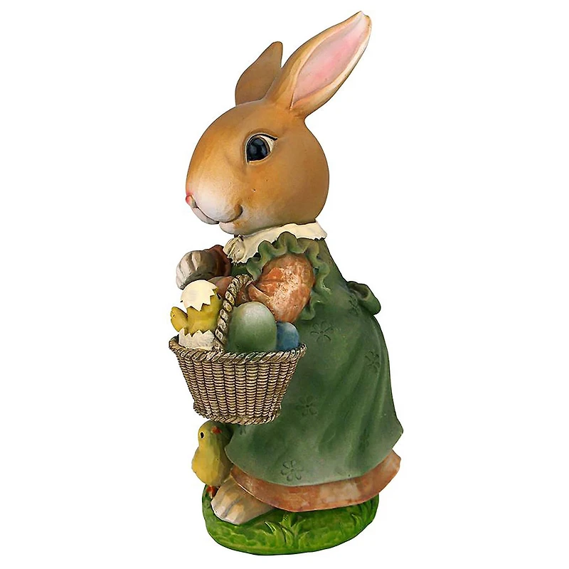 Design Toscano 12" Bunny Hop Lane Mother Rabbit Statue