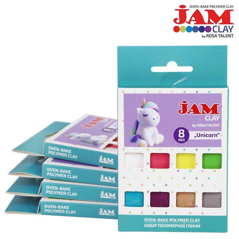 Rosa Talent Jam Clay Unicorn Oven-Bake Polymer Clay Set