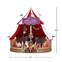 90th Anniversary Collection 12" Animated & Musical World's Fair Big Top Circus Accent