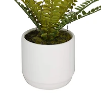 The Novogratz Green Ceramic Contemporary Artificial Foliage, 12" x 15" x 10"