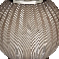 Grey Polyester Transitional Table Lamp, 27" x 17" x 17"