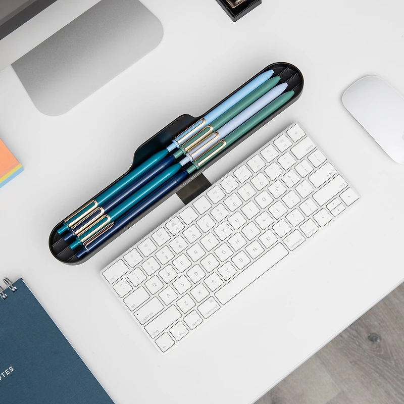 Mind Reader Anchor Collection Black Over Keyboard Shelf