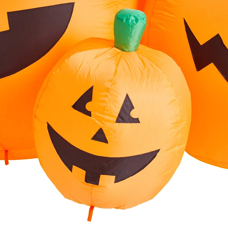 Glitzhome® 8ft. Lighted Inflatable Jack-O-Lantern Pumpkins Décor