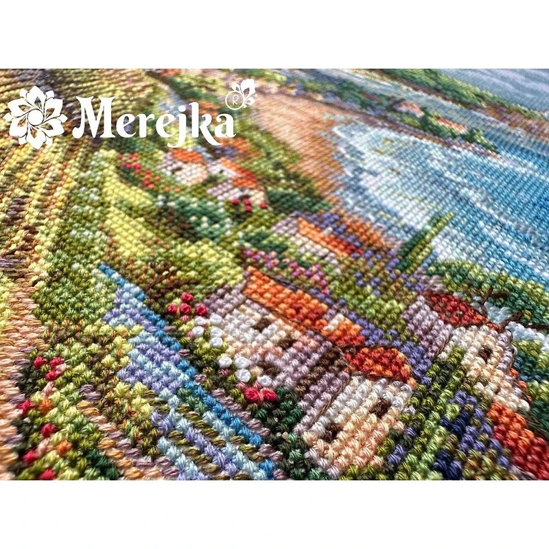 Merejka Coastline View Counted Cross Stitch Kit