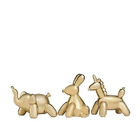 Ceramic Balloon Animals Tabletop Sculpture Set