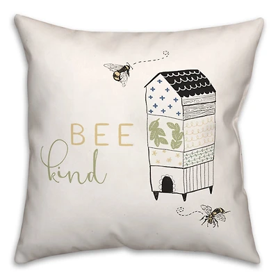 Bee Kind Hive 18" x 18" Throw Pillow