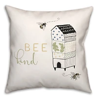 Bee Kind Hive 18" x 18" Throw Pillow