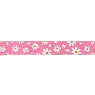 2.5" x 10yd. Floral Spring Easter Wired Craft Ribbon