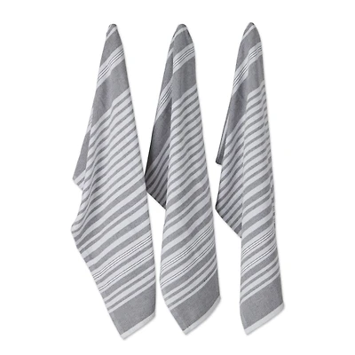 DII® Mineral Variegated Stripe Terry Dishtowels, 3ct.