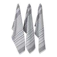DII® Mineral Variegated Stripe Terry Dishtowels, 3ct.