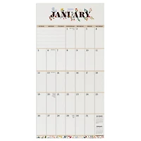 TF Publishing 2025 Big Grid-Floral Mini Calendar