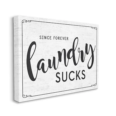 Stupell Industries Sassy Laundry Room Sign Funny Family Humor Canvas Wall Art