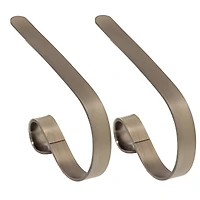 Original MantleClip® Brushed Nickel Stocking Holders