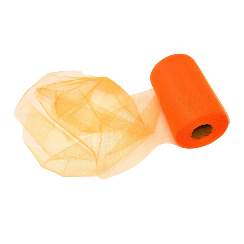 SINGER® Orange Tulle Fabric Roll, 6" x 100yd.