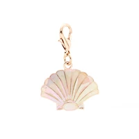 Charmalong™ White & Gold Shell Charm by Bead Landing™