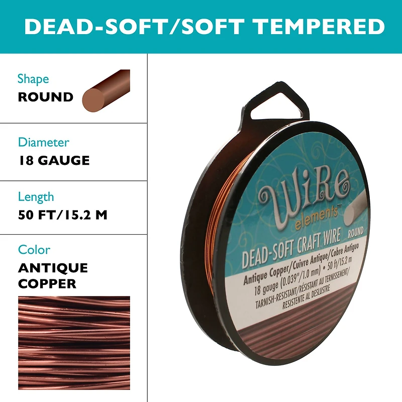 The Beadsmith® Wire Elements™ Gauge Tarnish Resistant Soft Temper Wire