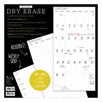 TF Publishing Undated 12" x 12" Dry Erase Vertical Wall Calendar
