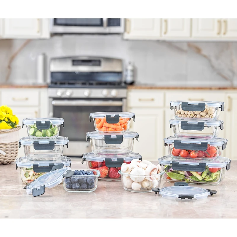 JoyJolt® Glass Storage Containers Set