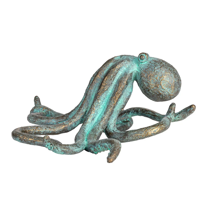Hello Honey® 12.5" Teal Verdigris Octopus Tabletop Décor
