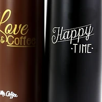 Mr. Coffee Luster Javelin 16oz. Stainless Steel Thermal Travel Bottle Set