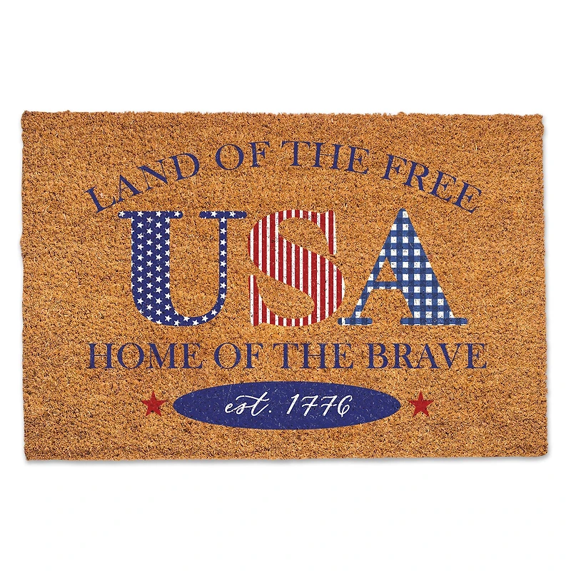 Stars & Stripes USA Coir Door Mat