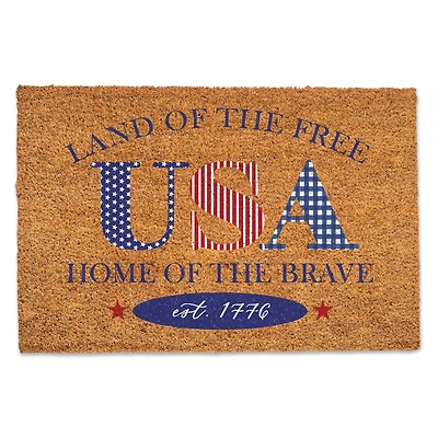 Stars & Stripes USA Coir Door Mat