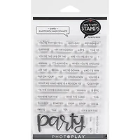PhotoPlay™ Say It With Stamps™ Party Clear Stamps