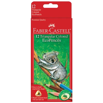 Faber-Castell® Triangular 12 Color EcoPencil Set