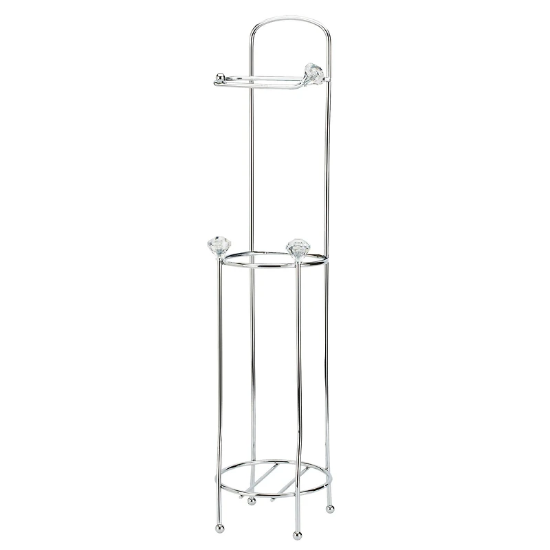 Bath Bliss Crystal Design Toilet Paper Dispenser & Holder