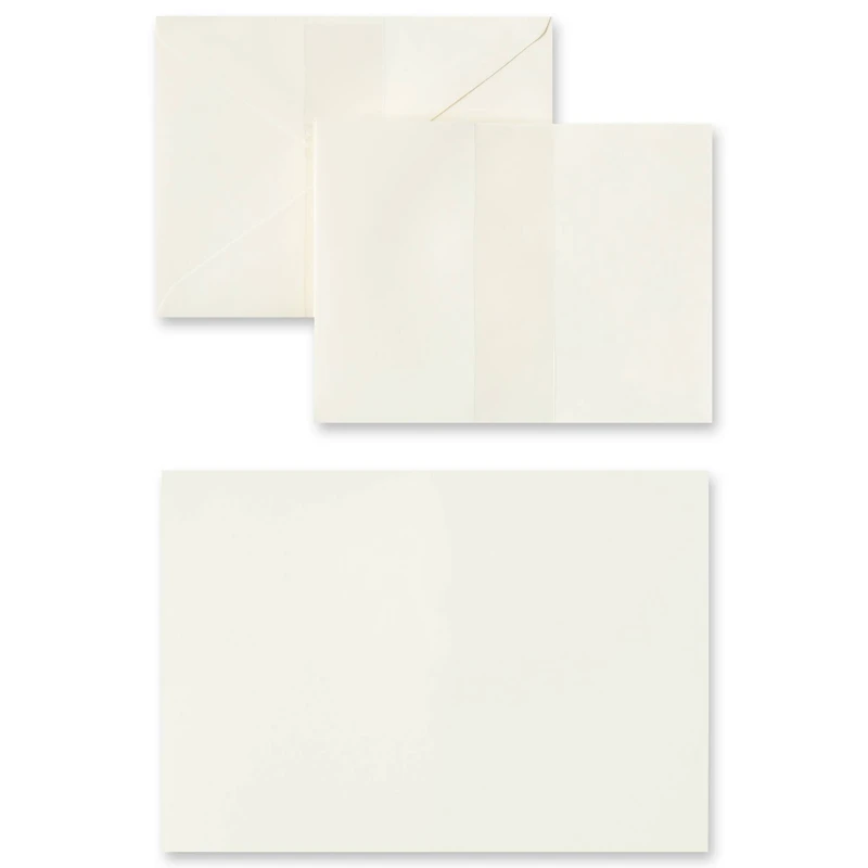 27 Packs: 25 ct. (675 total) 4" x 5.5" Ivory Cards & Envelopes by Recollections®