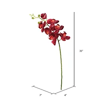 Magenta Real Touch Orchid Stem