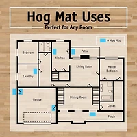 DII® Dark Gray Chevron Hog Mat