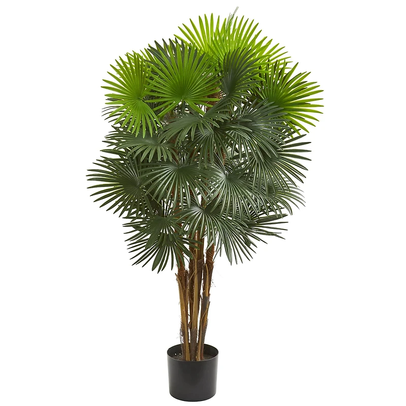 4.5ft. Potted Green Fan Palm Artificial Tree