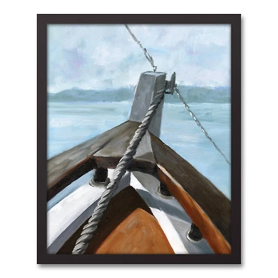 Boat Bough Black Framed Canvas Wall Art
