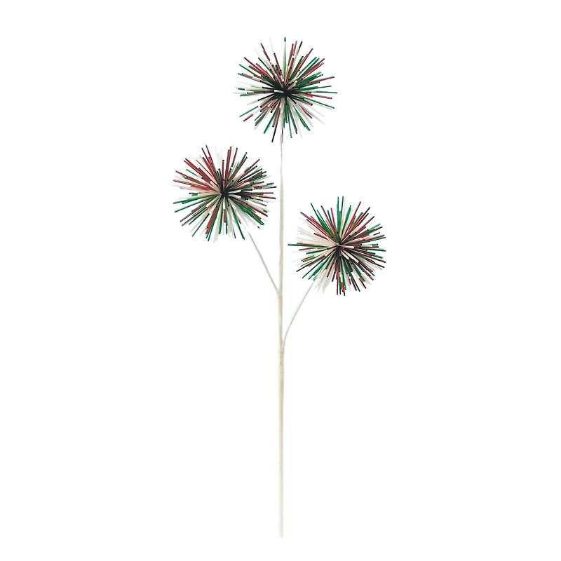 28" Red, White & Green Thistle Stem by Ashland®