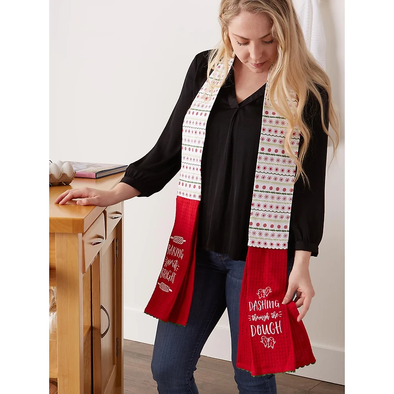 DII® Holiday Kitchen Towel Scarf