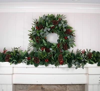 9ft. Pre-Lit LED Christmas Woods Artificial Garland
