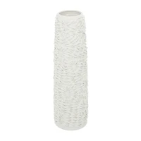 White Ceramic Contemporary Vase