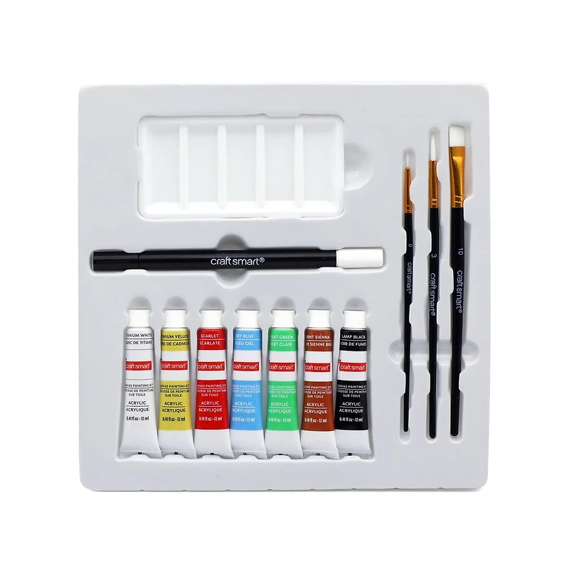 11" x 11" Ghost Vibing Canvas Painting Kit by Craft Smart®