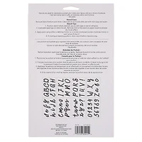 2.5" Round Script Alphabet Stencils by Craft Smart®